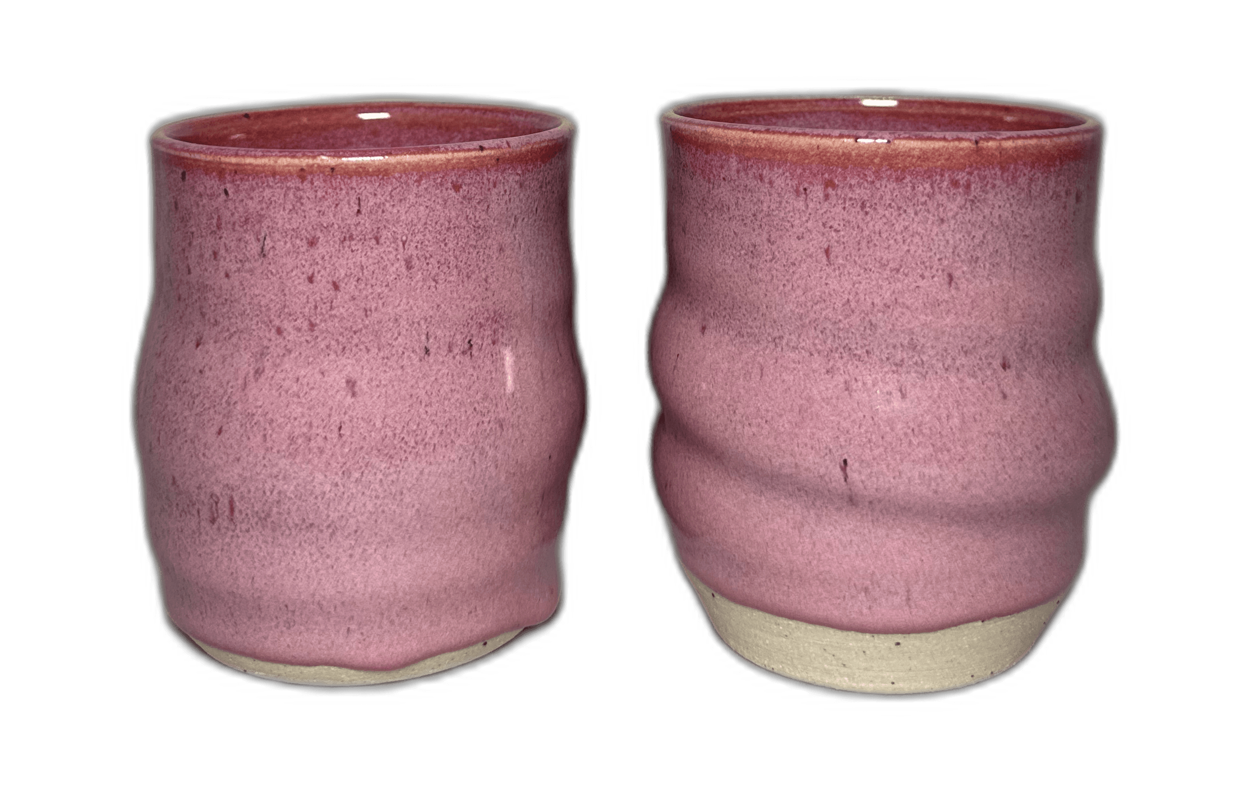 A pair of handmade mugs photographed for the mugs category